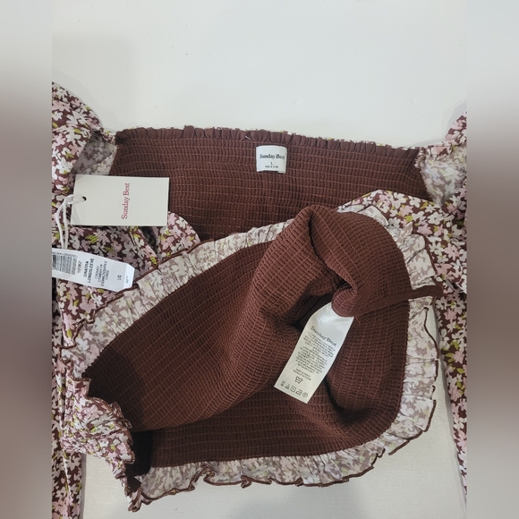 Sunday Best Sinatra Longsleeve Blouse Size Large - Picture 9 of 14